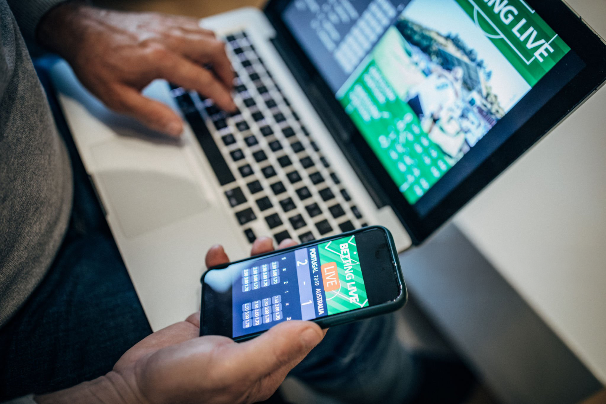 Apostas Ao Vivo no telemóvel